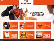 Tablet Screenshot of kormex.pl